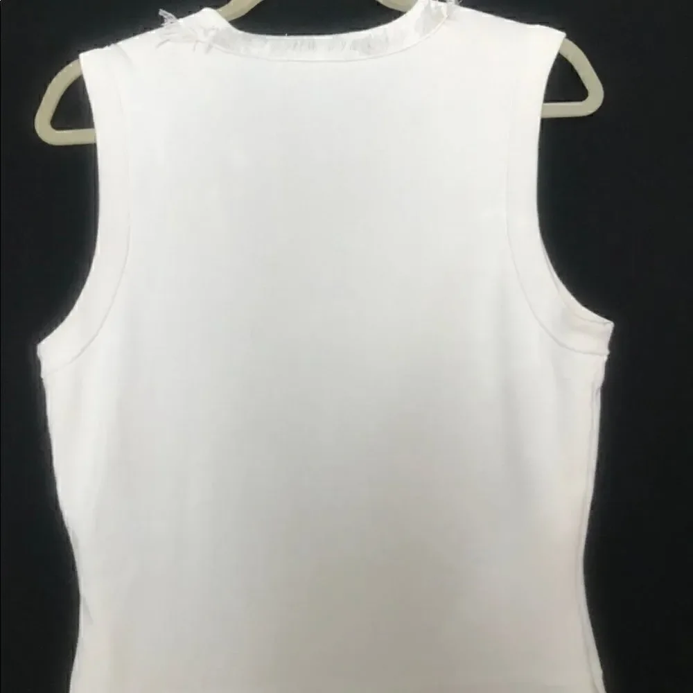 Kate Spade New York Bone White Fringe Trim Dress
